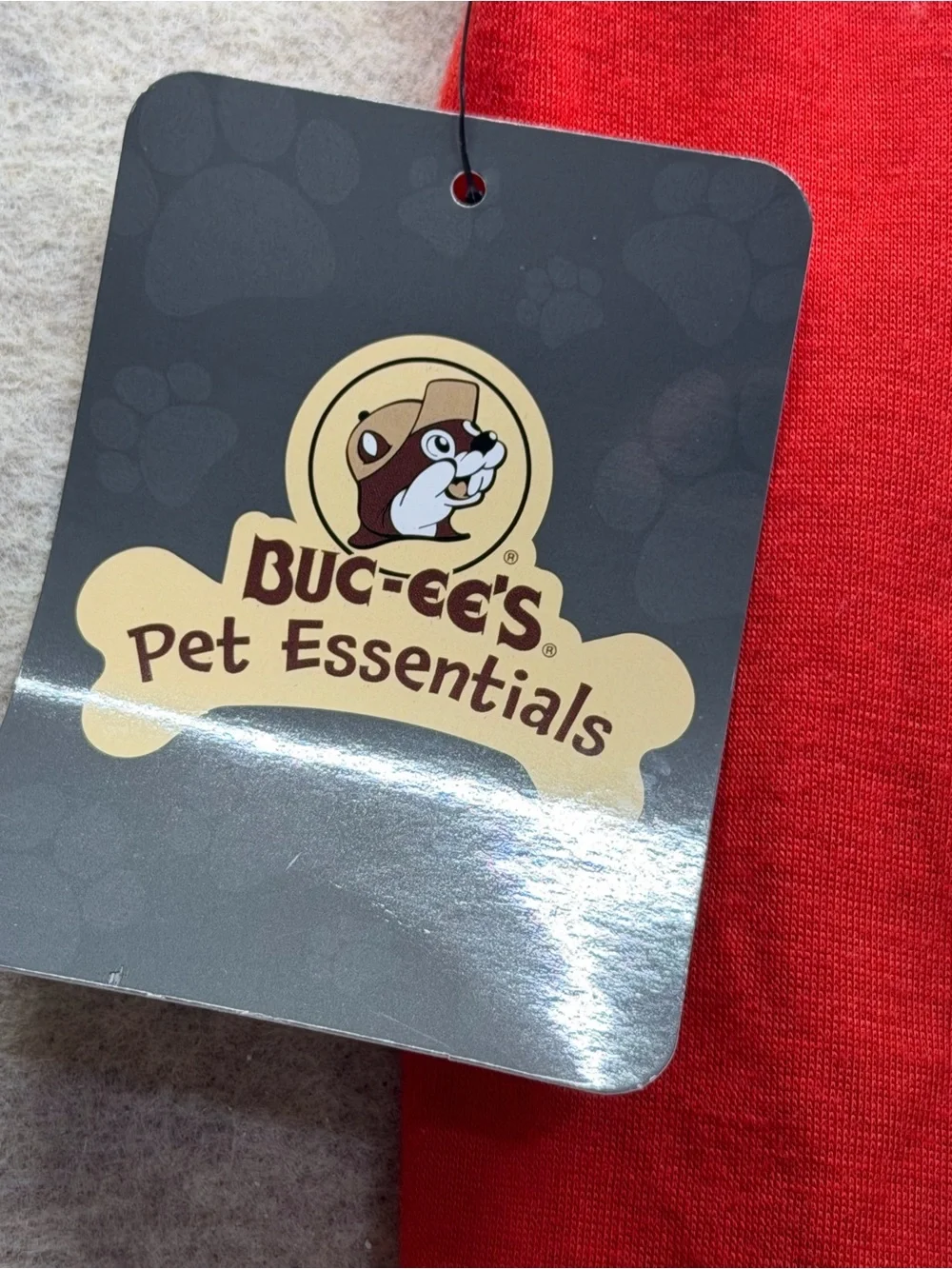 Buc-ee’s Pet Essentials Dog T-Shirt Red Logo XXL 2XL NWT Beaver Texas